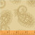 GOLD PAISLEY PATTERN ON TAN FABRIC - 43098-3 - Grace II