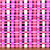 PINK AND WHITE BASKET WEAVE LOOK ON BLACK FABRIC - 39708-X