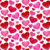 SMALL RED & PINK HEARTS ON WHITE FABRIC - 9437-8 Red/Pink/Wht