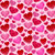 SMALL RED & PINK HEARTS ON PINK FABRIC - 9437-22 Pink/Red