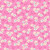 WHITE FLOWERS WITH AQUA & YELLOW CENTERS ON PINK FABRIC - 9291-22