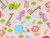 ASSORTED ZOO ANIMALS ON PINK FABRIC - BD-49220-A01