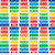 MULTI-COLORED XYLOPHONE ON WHITE FABRIC - C9761 White