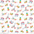 ASSORTED FISHER PRICE TOYS ON WHITE FABRIC - C9762 White