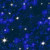 Stars in Space on Black Fabric - 1299Blue