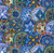 Blue Fiesta Medallions Fabric - 109Blue