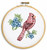 Cardinal Ready, Set, Sew! 6in Embroidery Hoop Kit - 4096-712