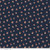 Cream and Red Asters on Navy Blue Fabric - C10367 Navy
