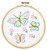 Butterflies Ready, Set, Sew! 6in Embroidery Hoop Kit - 4096-143