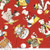 Tossed Snow Folk on Red Fabric - C9672 Red