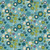 Multi-Color Bubble Dots on Blue Fabric - 9612-11 Blue