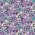 Multi-Color Bubble Dots on Purple Fabric - 9612-58 Purple