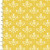 White Fleur Pattern on Yellow Fabric - 17270-YLW-CTN-D
