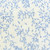 Sky Blue Branches on White Batik Fabric - 340Q-11