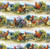 Chicken Family Stripe Coordinate Fabric - 9407Multi - Joyful Countryside