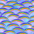Magical Rainbow Toss on Blue Fabric - 2730-17