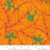 Oh Froggy Tiger Orange Novelty Frogs Fabric - 20786-14