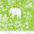 The Jungle Scene Novelty Elephants & Animals Fabric - 20785-19