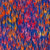 Red Orange Flames on Blue Batik Fabric - AMD21278-101 Flame