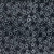 White on Black Dotted Daisies Batik Fabric - 1400-22266-991