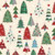 Christmas Trees on Beige Fabric - CHM2-04728-MU