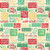Multi-Color Christmas Greetings on Beige Fabric - CHM2-04725-MU