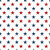 Red and Blue Stars on White Fabric - 113-07