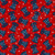 Tossed Navy Blue Liberty Bells on Red Fabric - 117-87