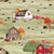 Fall Barn Quilts on Olive Fabric - CD12200 OliveDesigns