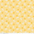 White Flowers on Yellow Crosshatch Fabric - C12281 Yellow