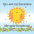 You are My Sunshine, My Only Sunshine #2 Fabric Art Panel - 6" Square - AP648