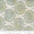 Gray Ornaments on White Batik Fabric - 23711-221