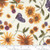 Sunflower Garden on Porcelain White Fabric - 6891-11