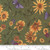 Sunflower Garden on Olive Green Fabric - 6891-16
