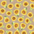 Sunflowers on Tan Texture Look Fabric - SFIE-4789-NE