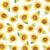 Sunflowers on White Fabric - SFIE-4789-Y