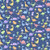 Assorted Dinosaurs on Blue Fabric - 10195-49 Indigo