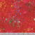 Paint Splatters on Red Batik Fabric - 859Q-1