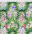 Ferns, Flowers and Butterflies on Light Green Fabric - 3BL-1