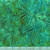 Emerald Palm Leaves Hand Made Batik Fabric - 2337Q-X Emerald