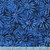 Stipple Line Floral Pattern on Navy Blue Batik Fabric - 3283Q-X