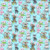 Easter Holiday Puppies on Blue Fabric - 12972-LB