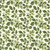 Green Leaves on Natural Fabric - MAS8605-EG