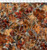 Multi Color Leaves and Toile Fabric - 2AE-1 - Multi
