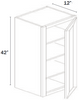 Wall Cabinet 42in High, 1 Door