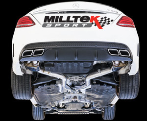 Milltek Sport Large-bore Downpipes and Cat Bypass Pipes – C-Class C63 & C63 S [SSXMZ119]