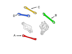 REAR CONTROL KIT ARMS for BMW 1 / 2 / 3 SERIES F20 / F30