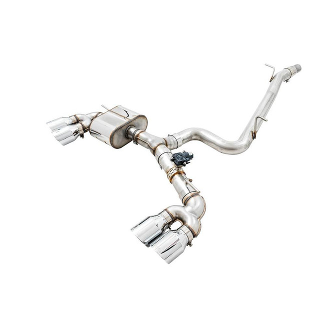 AWE Mk7 Golf R SwitchPath Exhaust - Chrome Silver Tips 102mm AWE Mk7 Golf R SwitchPath Exhaust - Chrome Silver Tips 102mm