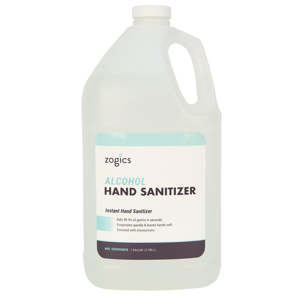 Zogics 60% Alcohol Gel Hand Sanitizer 1 gallon