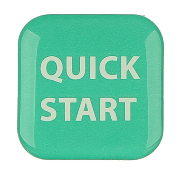 Quick Start Decal for D-Pad, Precor Cardio